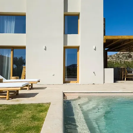 Villa Nour, Modern High-ceiling Retreat With Pool In Plaka Naxos