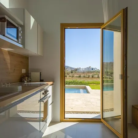 Nour, Modern High-ceiling Retreat With Pool In Plaka Naxos Villa